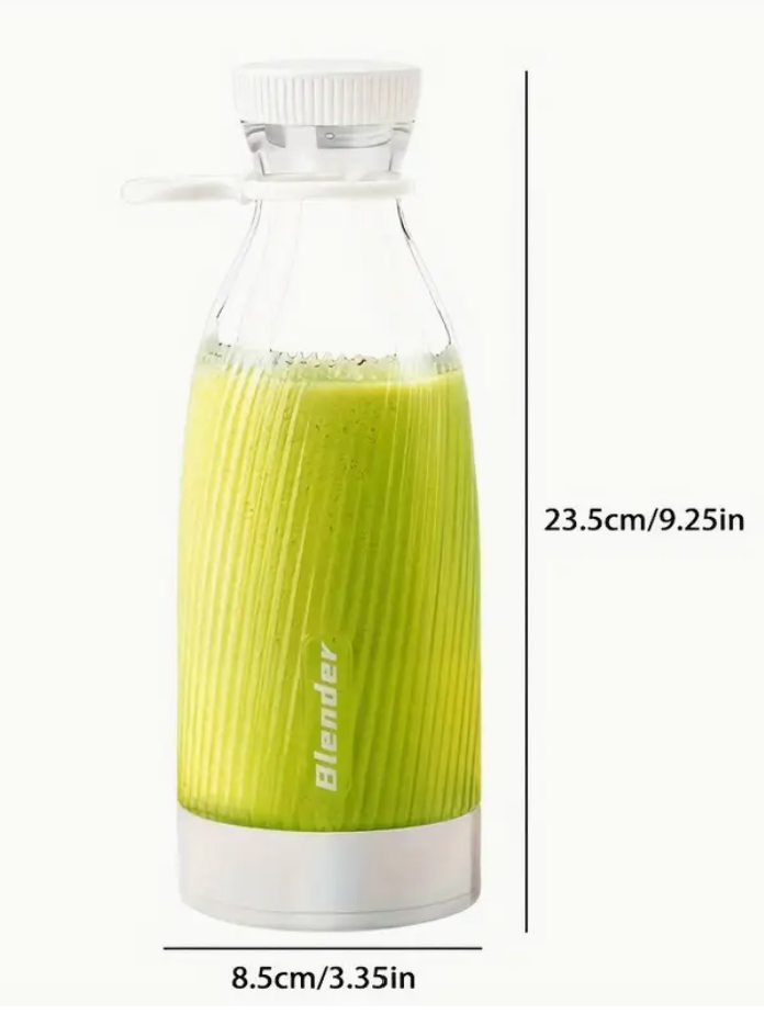 Electric Fruit Juicer Blender Juice Mixer Mini 500ML Wireless Portable Household USB Charging 6 Blades